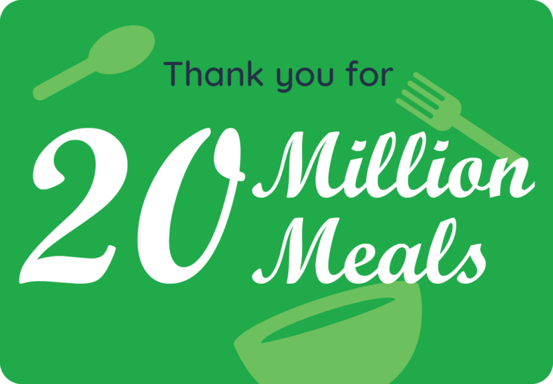 Thank you for 20 million meals